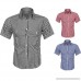 MISYAA Plaid Button Down T Shirts for Men Lattic Muscle Tee Shirt Short Sleeve Sweatshirt Tank Top Pals Gift Mens Tops Red B07NCRXMW4